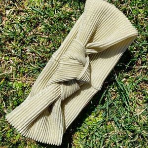 Shimmer Champagne Knotted Headband